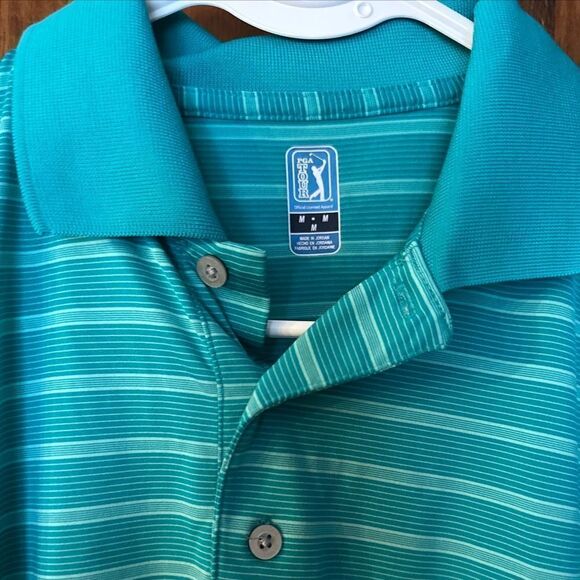 Men’s PGA Tour Men’s Polo Golf Shirt Size Medium - Picture 2 of 5